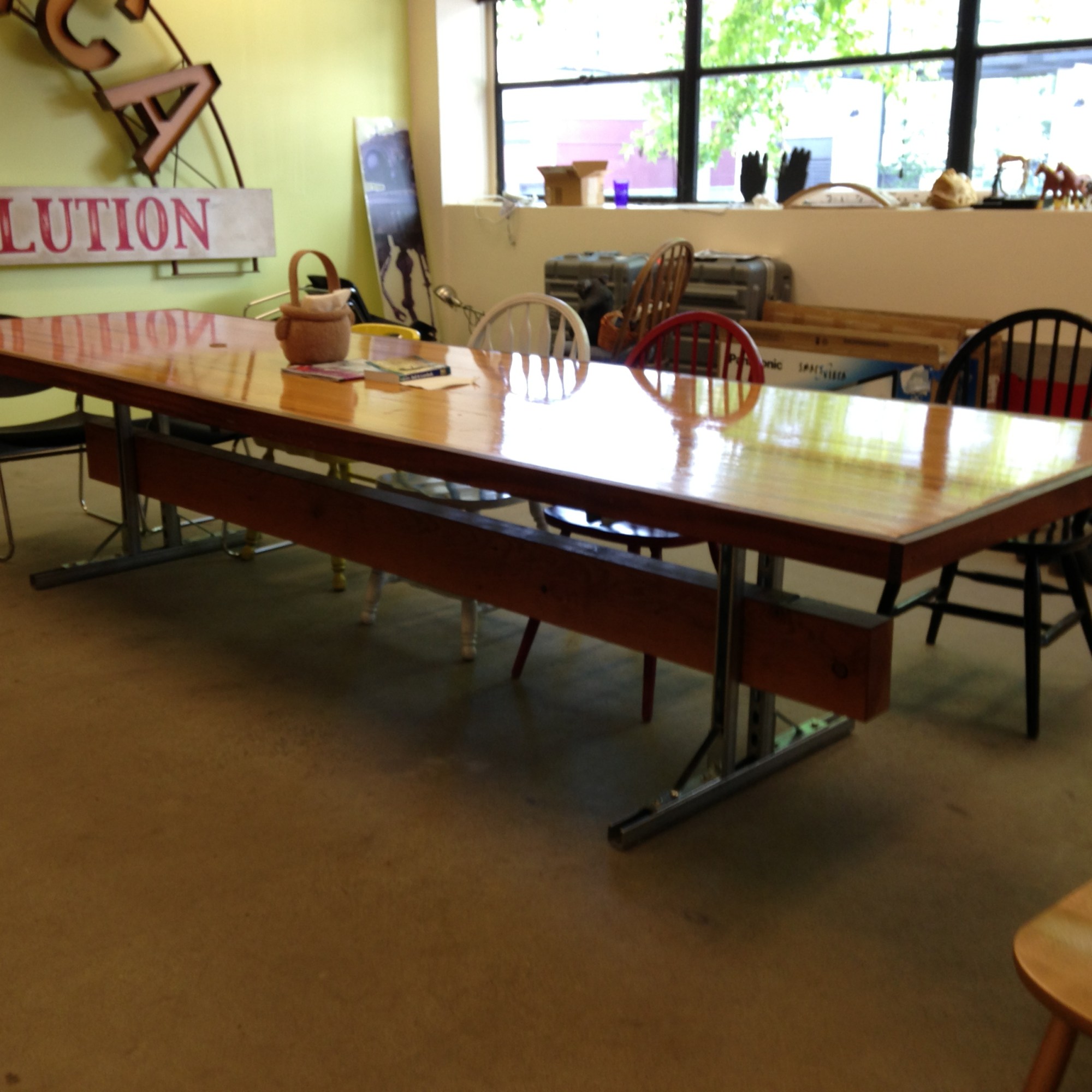 Breakroom Dining Table side view